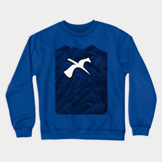 Isometric Blues Crewneck Sweatshirt by bulografik